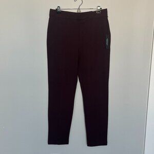 NWT Jones New York Maroon Pull-on Pant XL